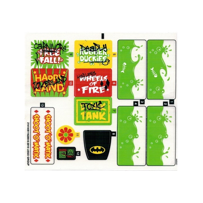 LEGO Sticker Sheet for Set 76035 (21414 / 21428)