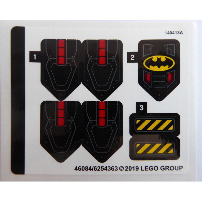 LEGO Sticker Sheet for Set 76116 (46084)