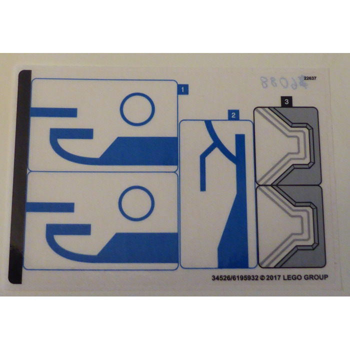 LEGO Sticker Sheet for Set 76088 (34526)
