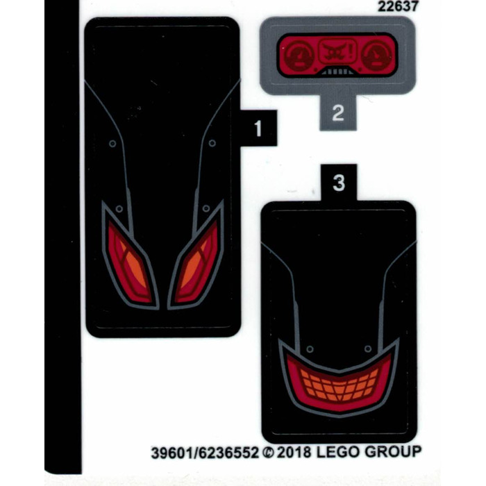 LEGO Sticker Sheet for Set 76110 (39601)