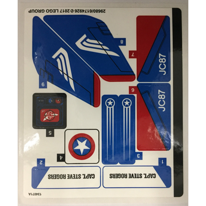 LEGO Sticker Sheet for Set 76076 (29680)