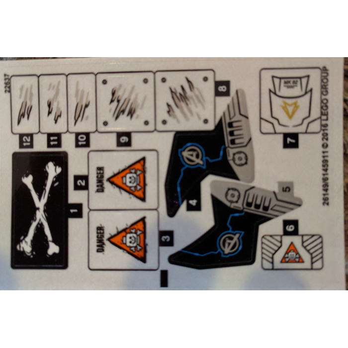 LEGO Sticker Sheet for Set 76050 (26149 / 26150)