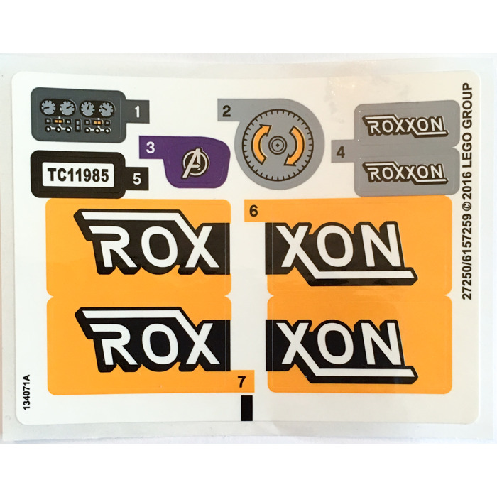 LEGO Sticker Sheet for Set 76067 (27248 / 27250)