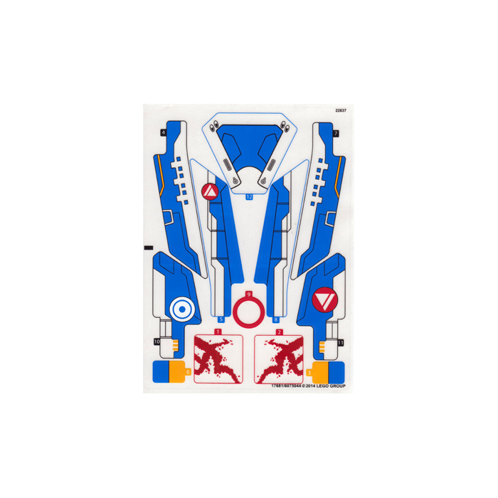LEGO Sticker Sheet for Set 76021 (17681)