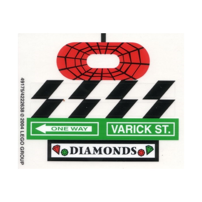 LEGO Sticker Sheet for Set 4853 (49175)