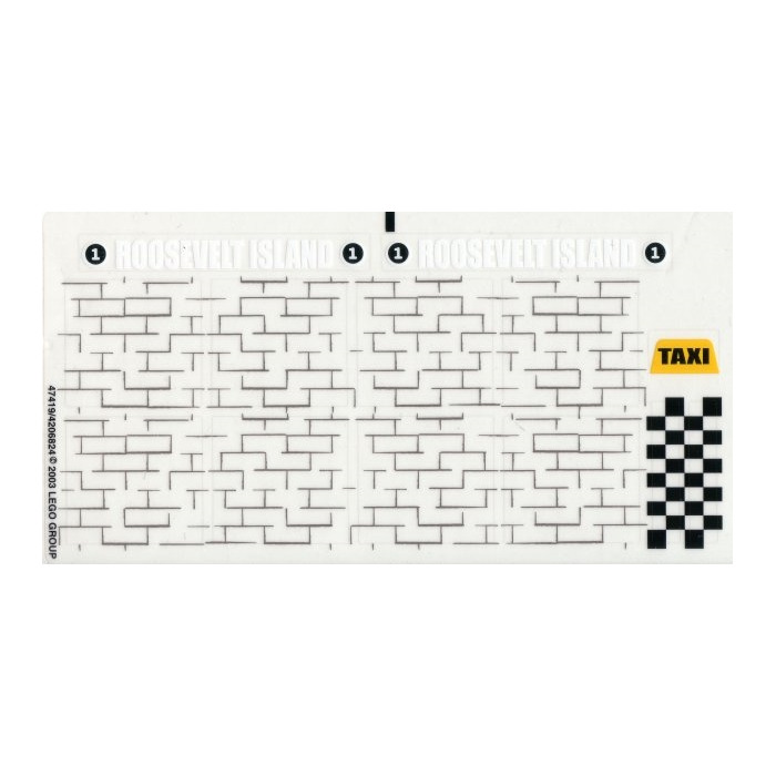 LEGO Sticker Sheet for Set 4852 (47419)