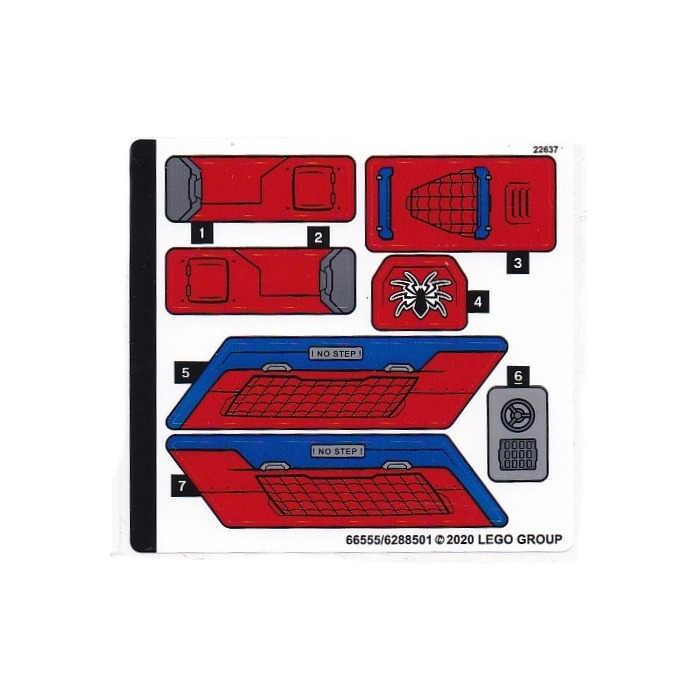 LEGO Sticker Sheet for Set 76150 (66555)
