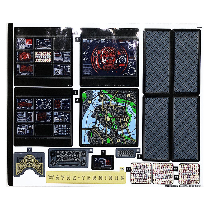LEGO Sticker Sheet for Set 76183 (6336910)