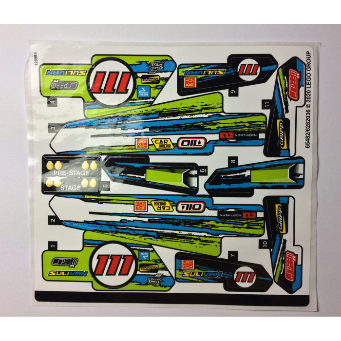 LEGO Sticker Sheet for Set 42103 (65482)