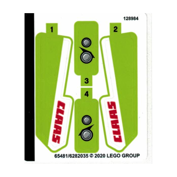 LEGO Sticker Sheet for Set 42102 (65481)