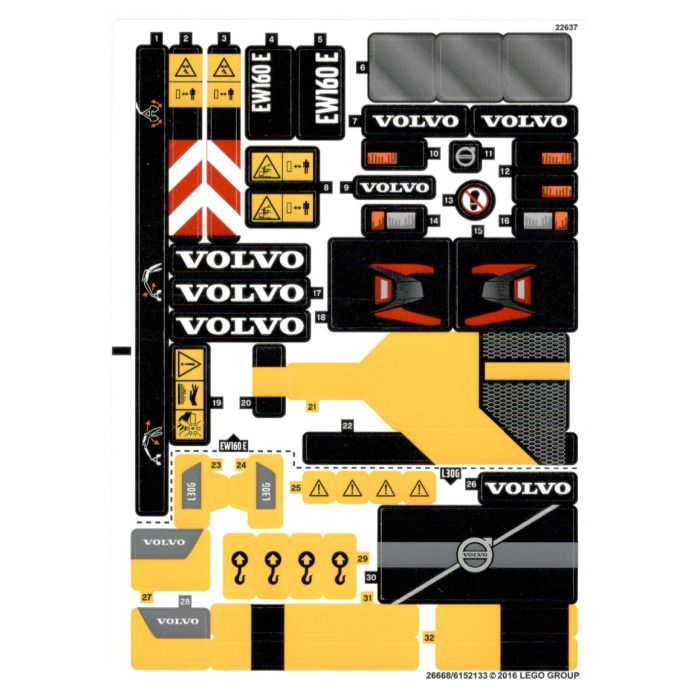 LEGO Sticker Sheet for Set 42053 (26668)