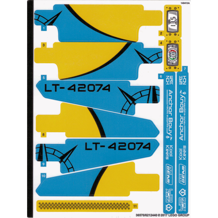LEGO Sticker Sheet for Set 42074 (36570)