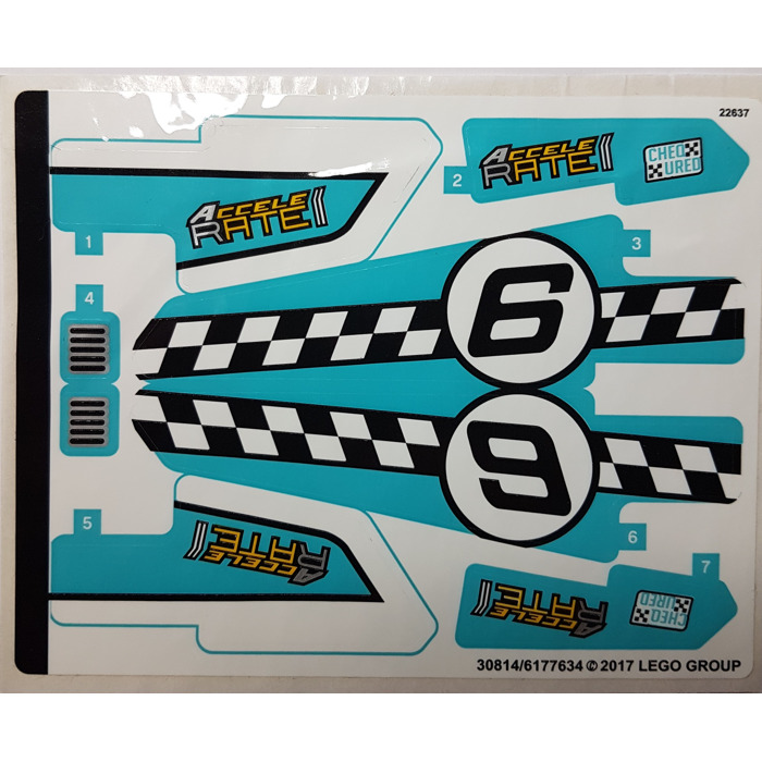 LEGO Sticker Sheet for Set 42059 (30814)