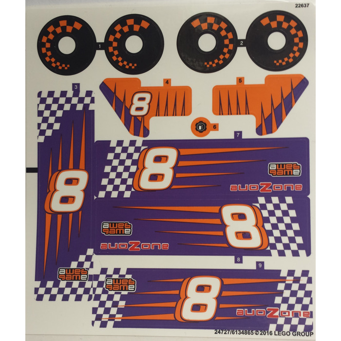 LEGO Sticker Sheet for Set 42048 (24727)