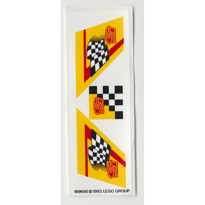 LEGO White Sticker Sheet for Set 8225 (169695)