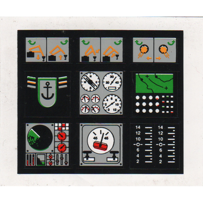 LEGO Sticker Sheet for Set 8839