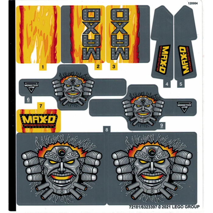 LEGO Sticker Sheet for Set 42119 (72181)