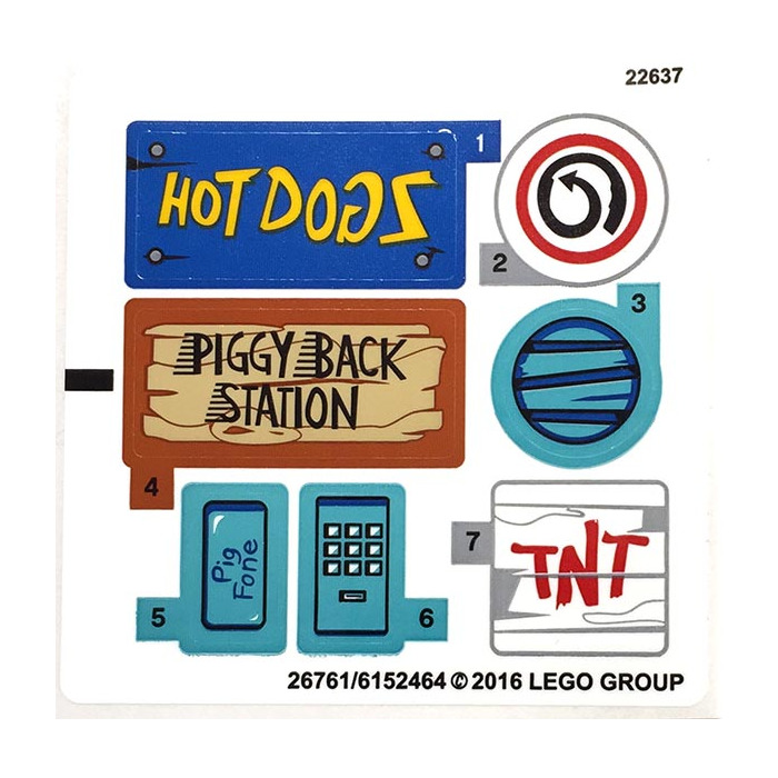 LEGO Sticker Sheet for Set 75824 (26761)