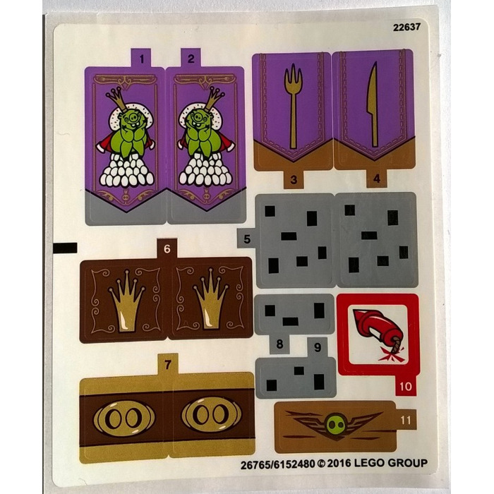 LEGO Sticker Sheet for Set 75826 (26765 / 26766)