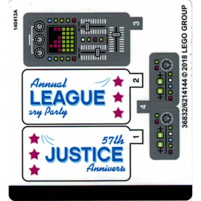 LEGO Sticker Sheet for Set 70919 (36832)