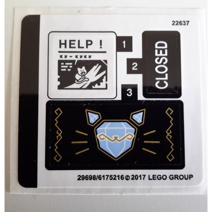 LEGO Sticker Sheet for Set 70902 (29698)