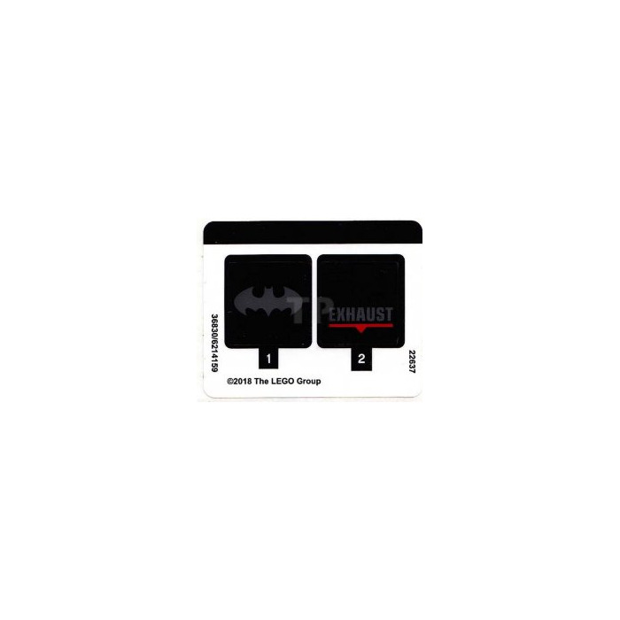 LEGO Sticker Sheet for Set 70918 (36830)