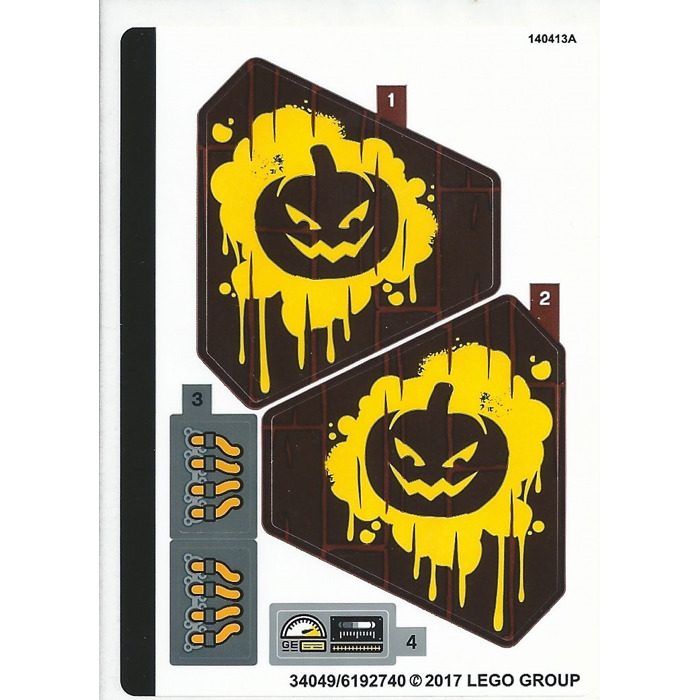 LEGO Sticker Sheet for Set 70913 (34049)