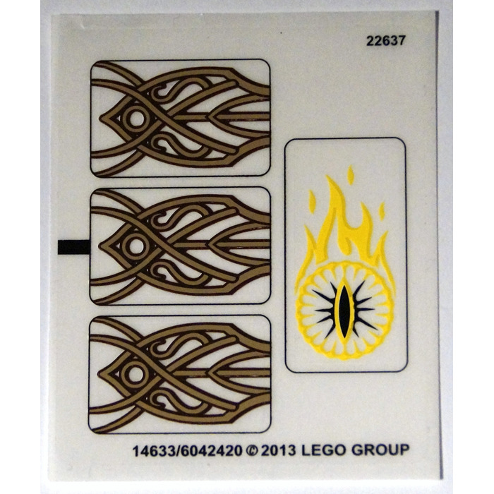 LEGO Transparent Sticker Sheet for Set 79006 (14633)