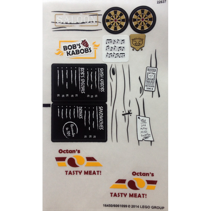 LEGO Sticker Sheet for Set 70812 (16450)