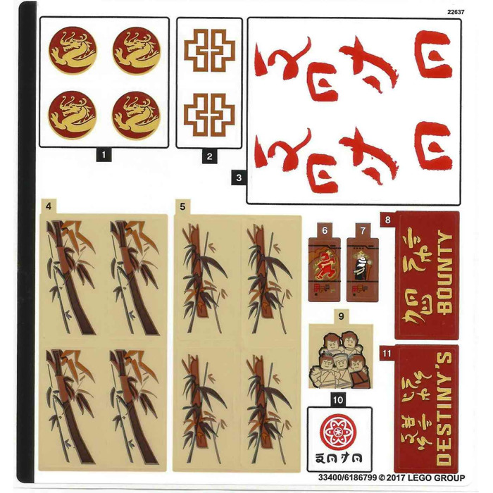 LEGO Sticker Sheet for Set 70618 (33400)