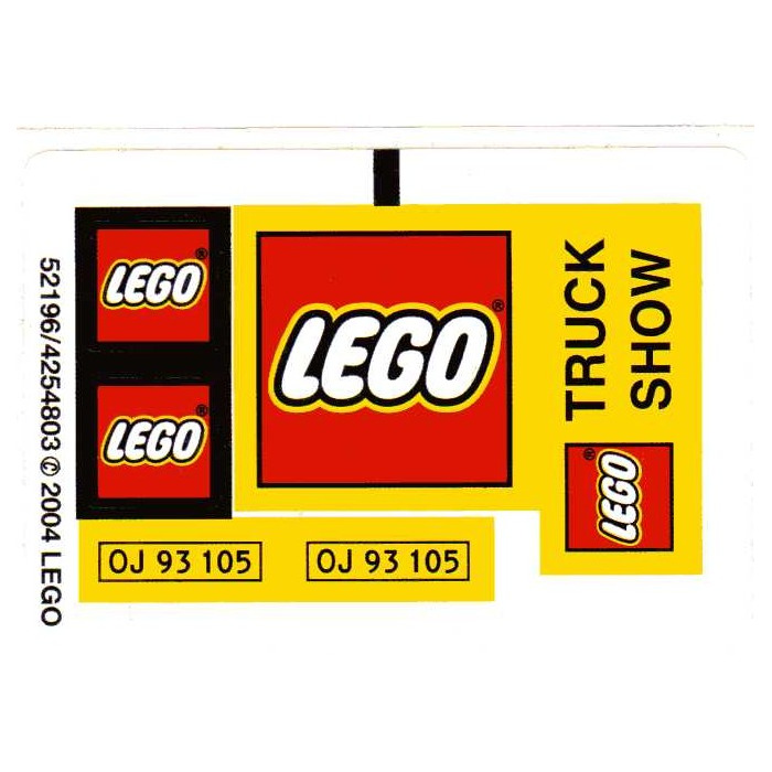 LEGO Sticker Sheet for Set 10156 (52196)
