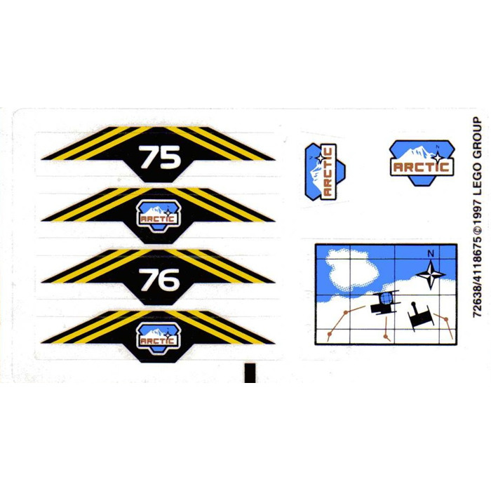 LEGO Sticker Sheet for Set 6575 (72638)
