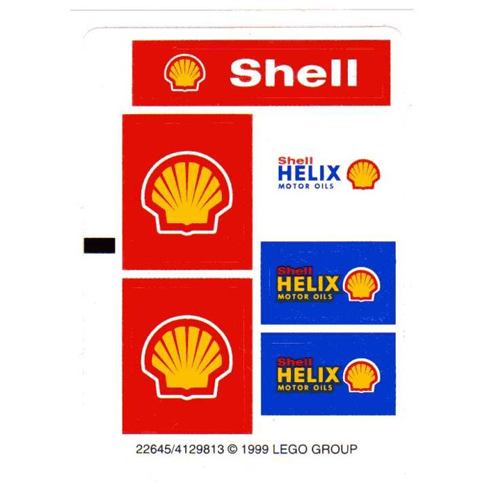 LEGO White Sticker Sheet for Set 1253-1 (22645)