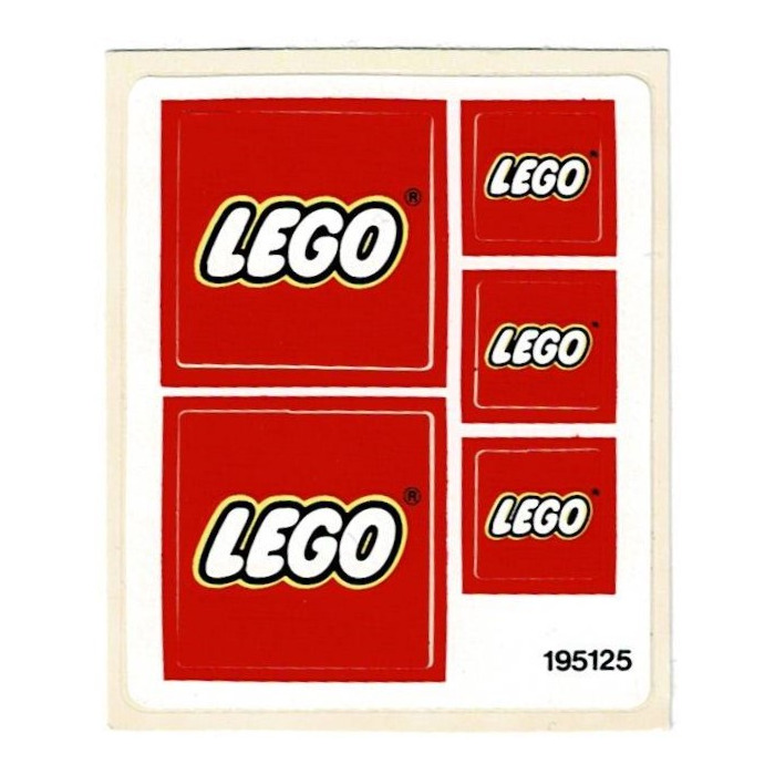 LEGO Sticker Sheet for Set 6692