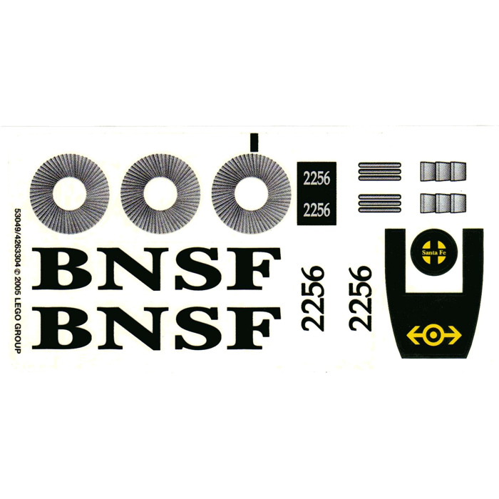 LEGO Sticker Sheet for Set 10133 (53049)