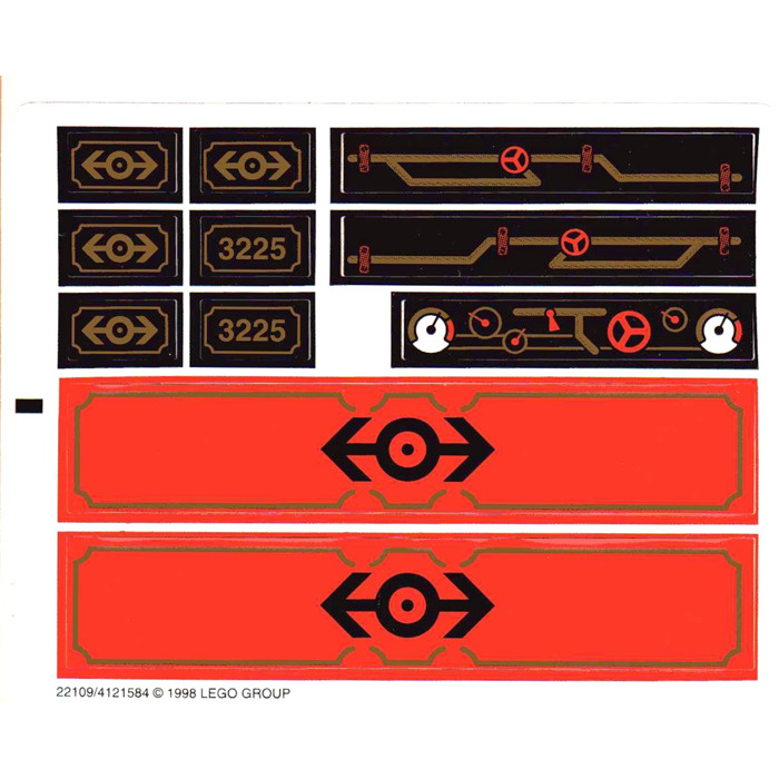 LEGO Sticker Sheet for Set 3225 (22109 / 22311)