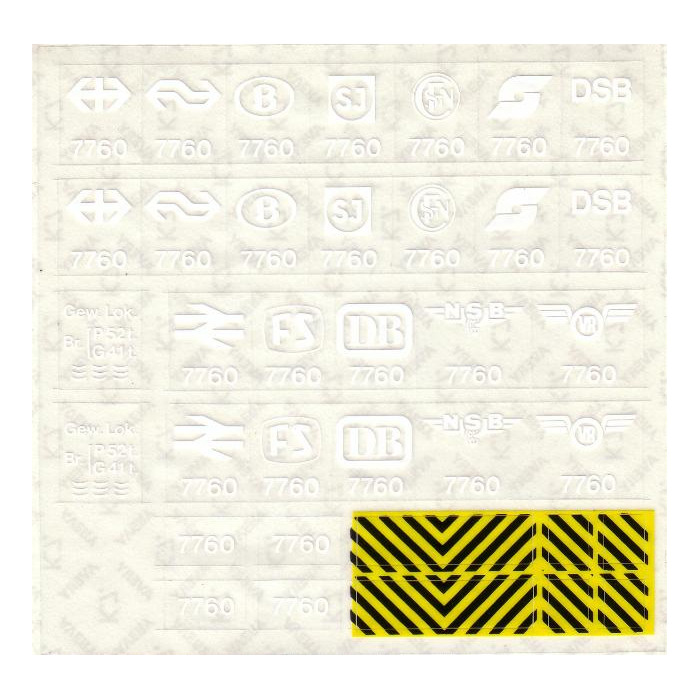 LEGO Sticker Sheet for Set 7760