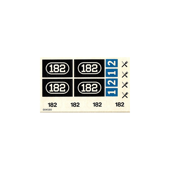 LEGO Sticker Sheet for Set 182