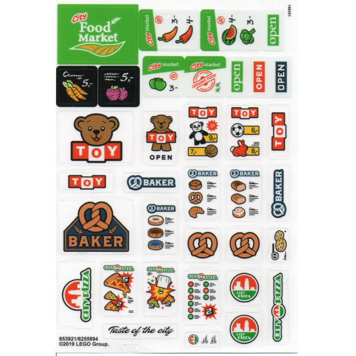 LEGO Sticker Sheet No.1 from 853921
