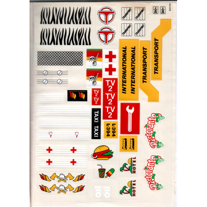 LEGO Sticker Sheet from idea book 260 (820700)