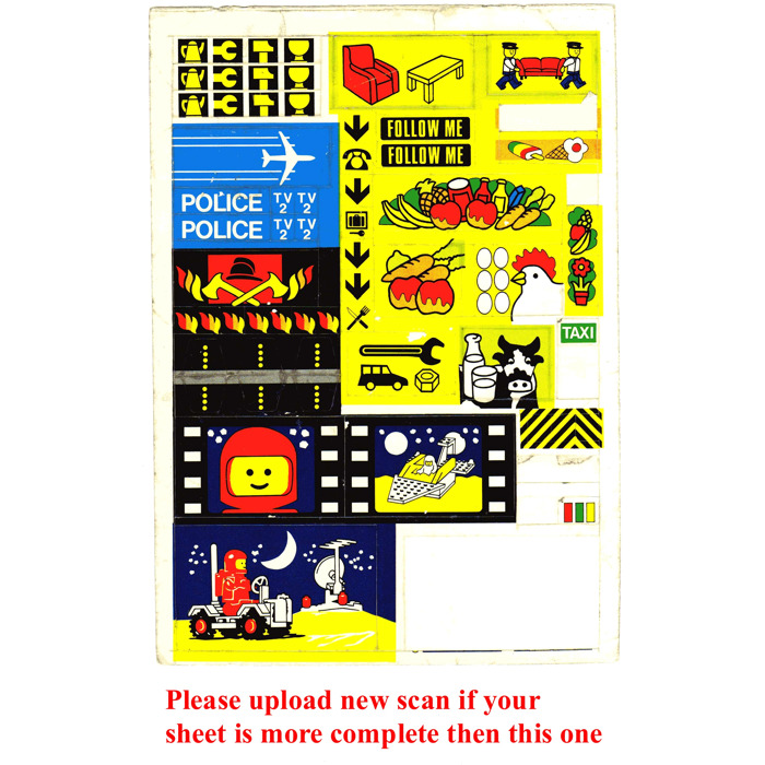 LEGO Sticker From Book 6000, Sheet 2