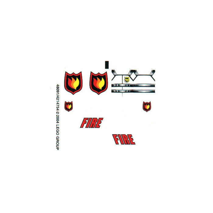 LEGO Sticker Sheet for Set 7043 (48091)