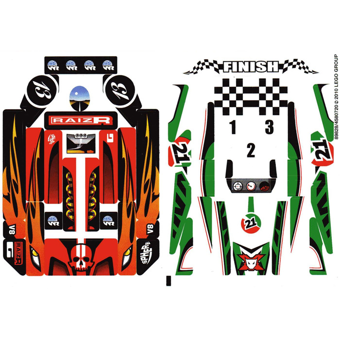 LEGO Sticker Sheet for Set 8898 (89828)