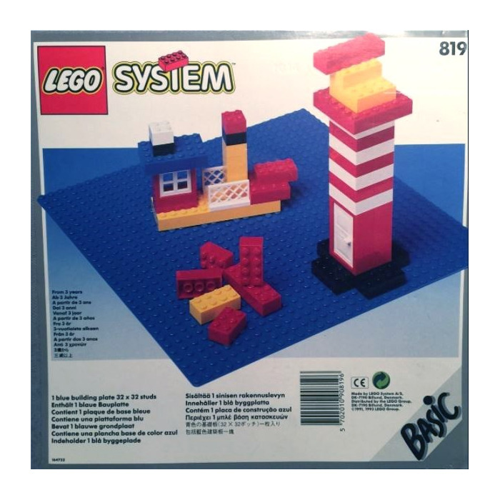 LEGO Blue baseplate Set 819