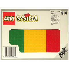 LEGO Baseplates, Green, Red and Yellow Set 814-1