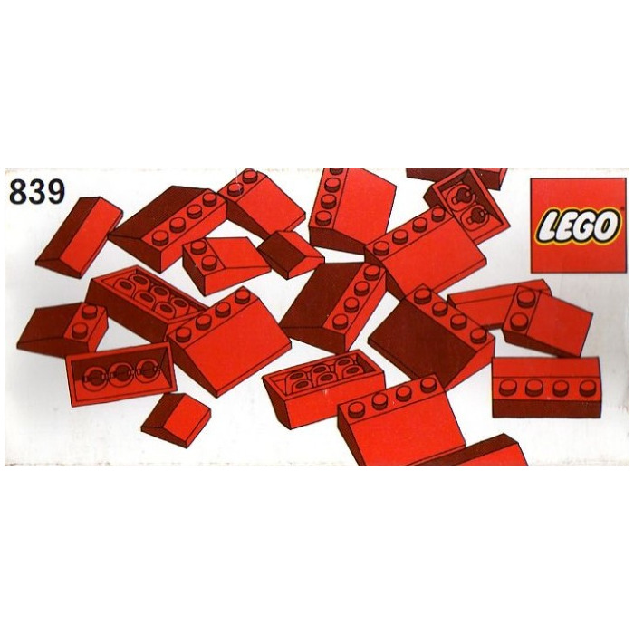 LEGO Red Roof Bricks Parts Pack, 33 Set 839