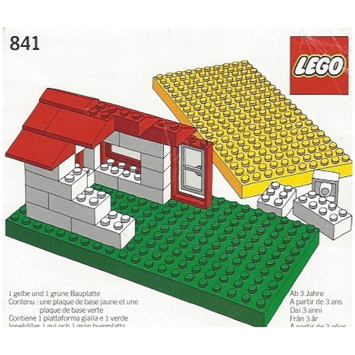 LEGO Baseplates, Green and Yellow Set 841