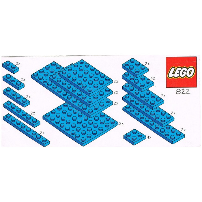 LEGO Blue Plates Parts Pack Set 822-1