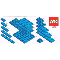 LEGO Blue Plates Parts Pack Set 822-1