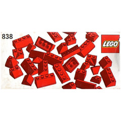 LEGO Red Roof Bricks Parts Pack, 45 Set 838